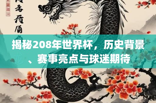 揭秘208年世界杯，历史背景、赛事亮点与球迷期待