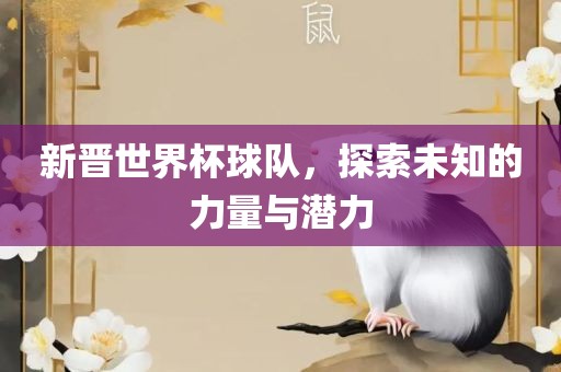新晋世界杯球队，探索未知的力量与潜力