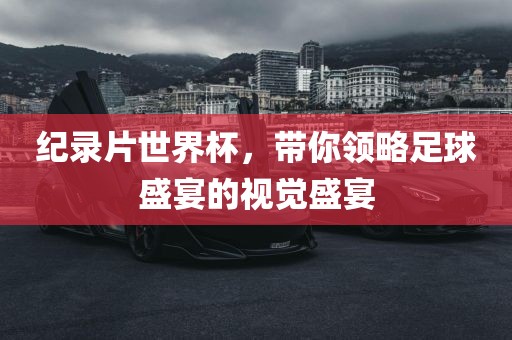 纪录片世界杯，带你领略足球盛宴的视觉盛宴