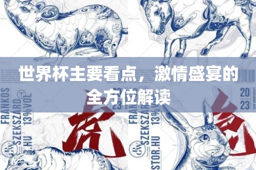 世界杯主要看点，激情盛宴的全方位解读
