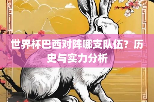 世界杯巴西对阵哪支队伍？历史与实力分析