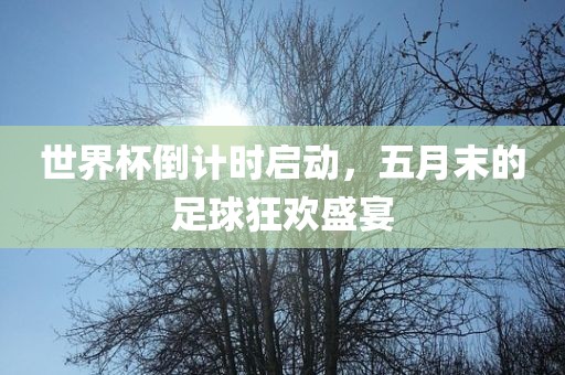 世界杯倒计时启动，五月末的足球狂欢盛宴