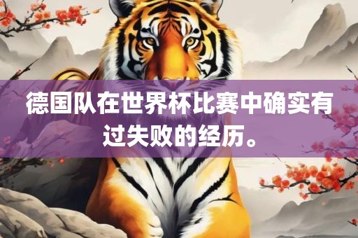 德国队在世界杯比赛中确实有过失败的经历。