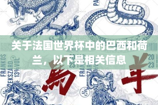 关于法国世界杯中的巴西和荷兰，以下是相关信息