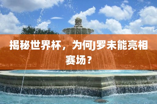 揭秘世界杯，为何J罗未能亮相赛场？眉山市正发家政服务有限公司