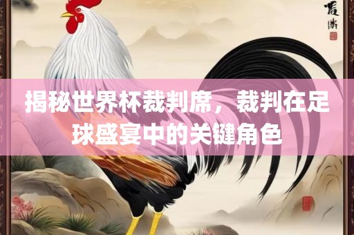 揭秘世界杯裁判席，裁判在足球盛宴中的关键角色眉山市正发家政服务有限公司