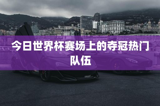 今日世界杯赛场眉山市正发家政服务有限公司上的夺冠热门队伍
