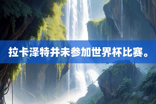 拉卡泽特并未参加眉山市正发家政服务有限公司世界杯比赛。