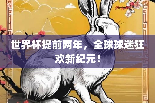 世界杯提前两年，全球球迷狂欢新纪元！