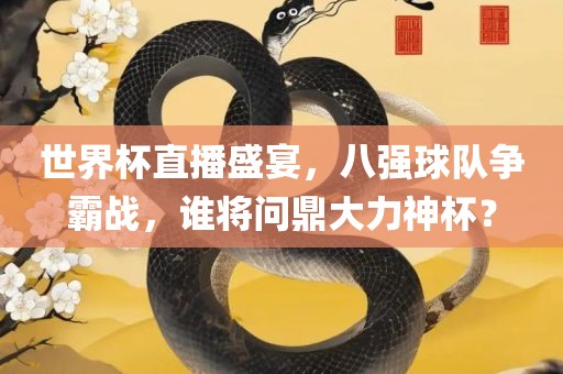 世界杯直播盛宴，八强球队争霸战，谁将问鼎大力神杯？