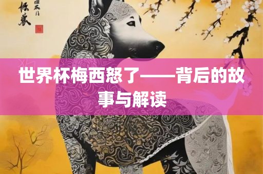 世界杯梅西怒了——背后的故事与解读眉山市正发家政服务有限公司