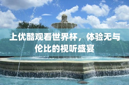 上优酷观看世界杯，体验无与伦比的视听盛宴