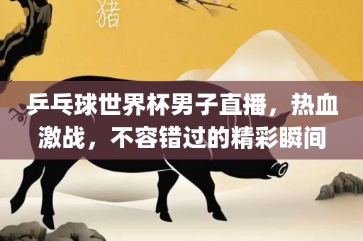 乒乓球世界杯男子直播，热血激战，不容错过的精彩瞬间眉山市正发家政服务有限公司