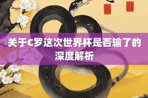 关于C罗这次世界杯是否输了的深度解析