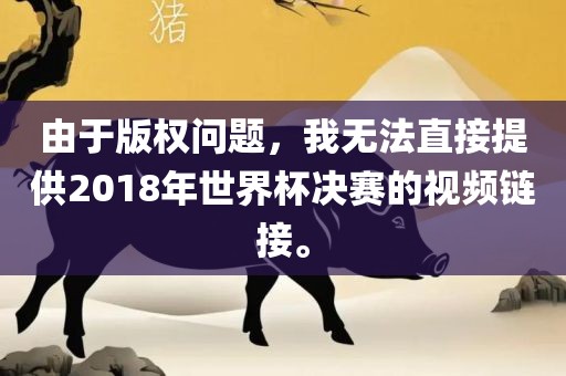 由于版权问题，我无法直接提供2018年世界杯决赛的视频链接。