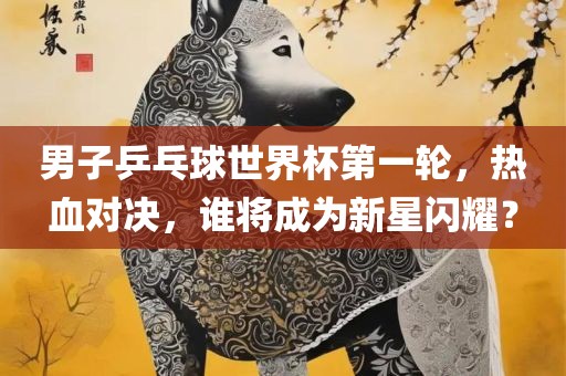 男子乒乓球世界杯第一轮，热血对决，谁将成为新星闪耀？眉山市正发家政服务有限公司