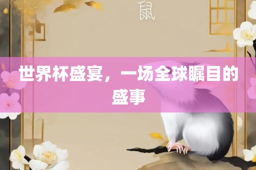 世界杯盛宴，一场全球瞩目的盛事眉山市正发家政服务有限公司