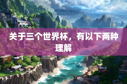 关于三个世界杯，有以下两种理解