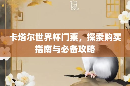 卡塔尔世界杯门票，探索购买指南与必备攻略