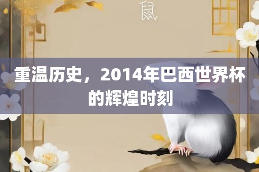 重温历史，2014年巴西世界杯的辉煌时刻