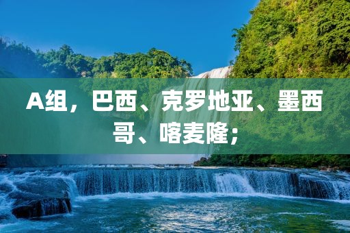 A组，巴西、克罗地亚、墨西哥、喀麦隆；