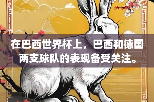 在巴西世界杯上，巴西和德国两支球队的表现备受关注。