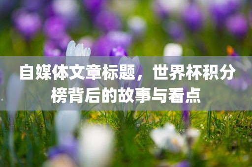 自媒体文章标题，世界杯积分榜背后的故事与看点