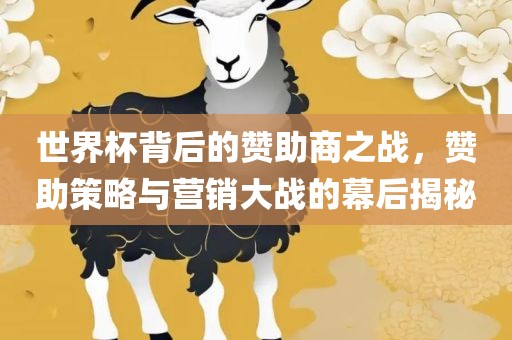 世界杯背后的赞助商之战，赞助策略与营销大战的幕后揭秘