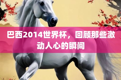 巴西2014世界杯，回顾那些激动人心的瞬间
