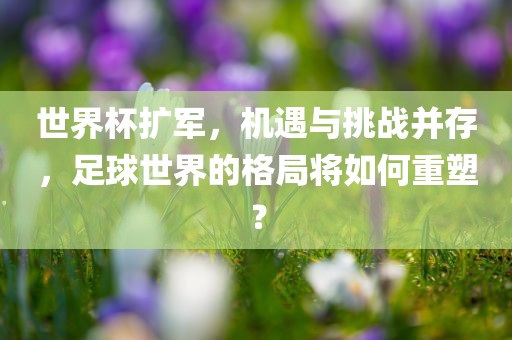 世界杯扩军，机遇与挑战并存，足球世界的格局将如何重塑？