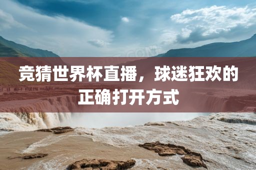 竞猜世界杯直播，球迷狂欢的正确打开方式