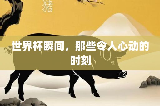 世界杯瞬间，那些令人心动的时刻