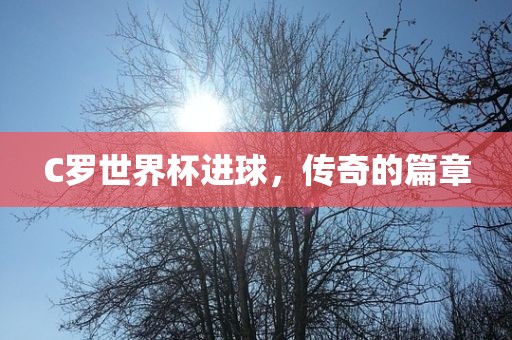 C罗世界杯进球，传奇的篇章