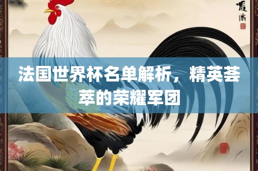 法国世界杯名单解析，精英荟萃的荣耀军团