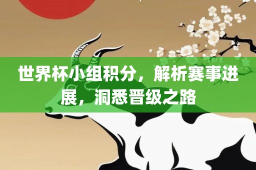 世界杯小组积分，解析赛事进展，洞悉晋级之路