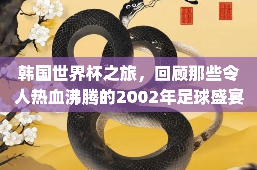 韩国世界杯之旅，回顾那些令人热眉山市正发家政服务有限公司血沸腾的2002年足球盛宴
