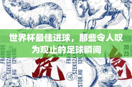 世界杯最佳进球，那些令人叹为观止的足球瞬间