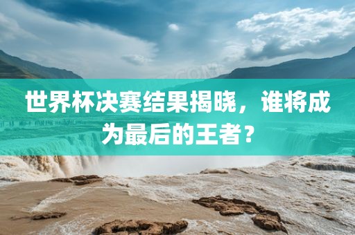 世界杯决赛结果揭晓，谁将成为最后的王者？眉山市正发家政服务有限公司