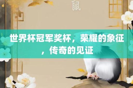 世界杯冠军奖杯，荣耀的象征，传奇的见证