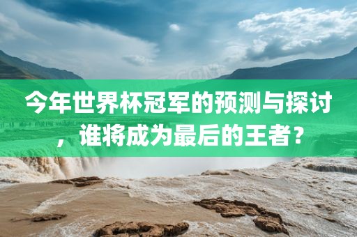 今年世界杯冠军的预测与探讨，谁将成为最后的王者？