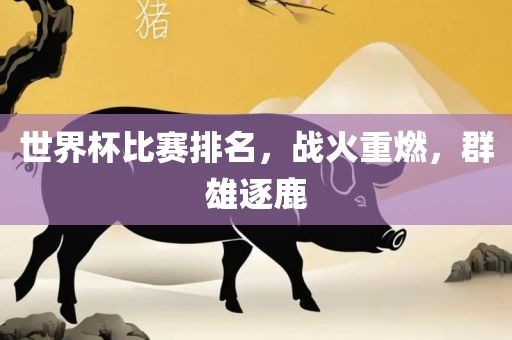世界杯比赛排名，战火重燃，群雄逐鹿