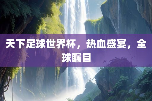 天下足球世界杯，热血盛宴，全球瞩目眉山市正发家政服务有限公司