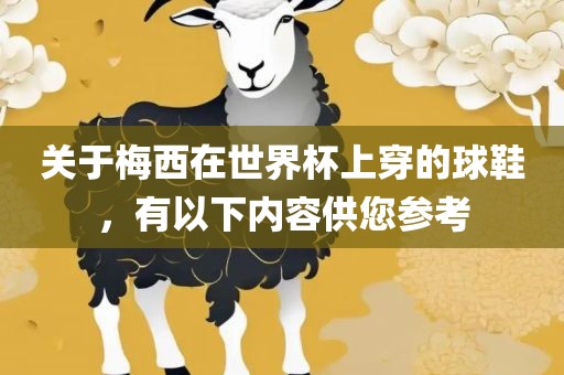 关于梅西在世界杯上穿的球鞋，有以下内容供您参考