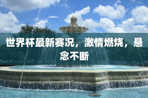 世界杯最新赛况，眉山市正发家政服务有限公司激情燃烧，悬念不断