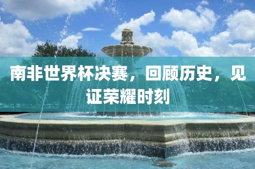 南非世界杯决赛眉山市正发家政服务有限公司，回顾历史，见证荣耀时刻