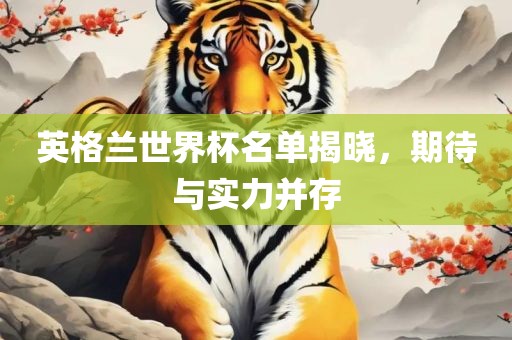 英格兰世界杯名单揭晓，期待与实力并存