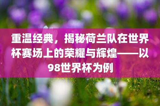 重温经典，揭秘荷兰队在世界杯赛场上的荣耀与辉煌——以98世界杯为例眉山市正发家政服务有限公司