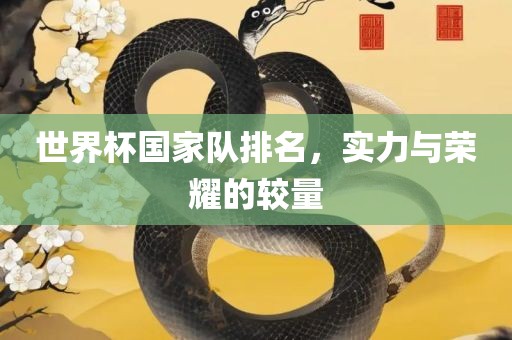 世界杯国家队排名，实力与荣耀的较量