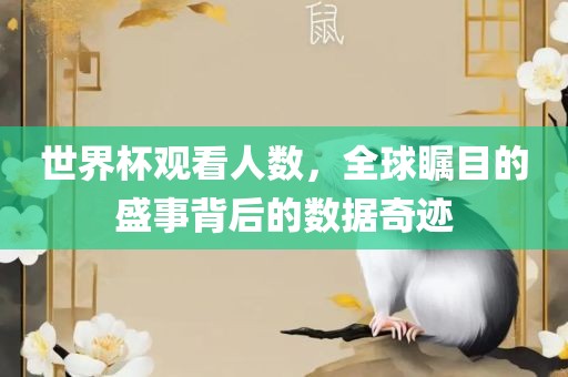 世界杯观看人数，全球瞩目的盛事背后的数据奇迹