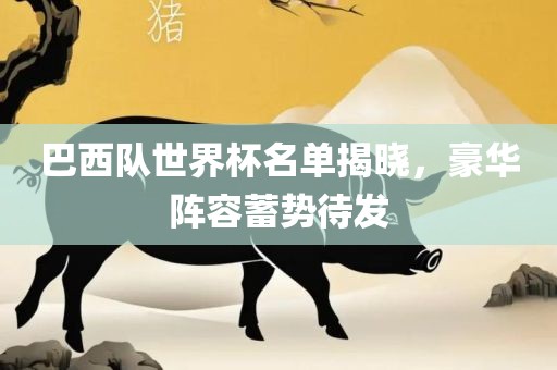 巴西队世界杯名单揭晓，豪华阵容蓄势待发